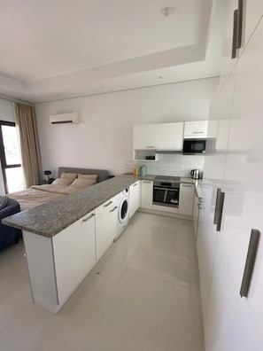 Microwave, oven, dishwasher, toaster