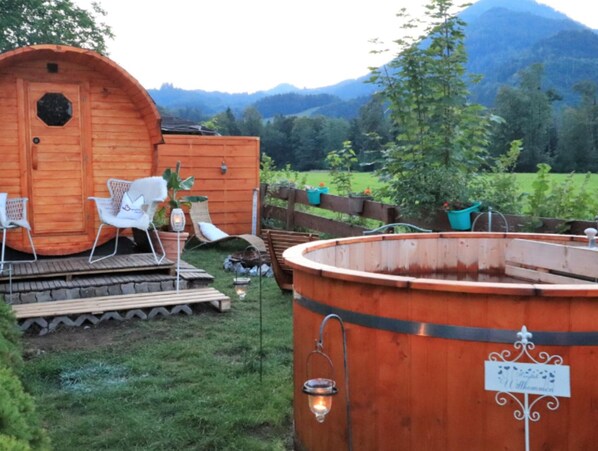 Sauna - Pension Berghupferl - do legst di nieda (Oberaudorf)