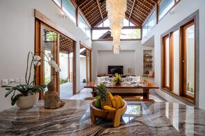 Lotus 2 Bedroom Pool Villa | Living area | 32-inch LED TV with digital channels