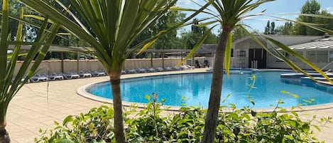Indoor pool, a heated pool