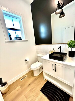 Hårføner, håndklær, såpe og sjampo