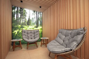 Un sauna, baño turco