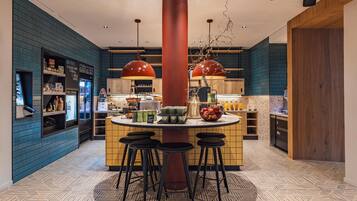 Free daily buffet breakfast