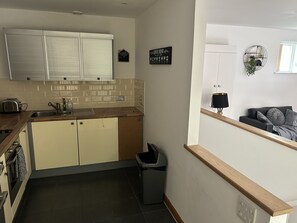 Leilighet, flere senger | Eget kjøkken | Kjøleskap, mikrobølgeovn, ovn og kokeplater