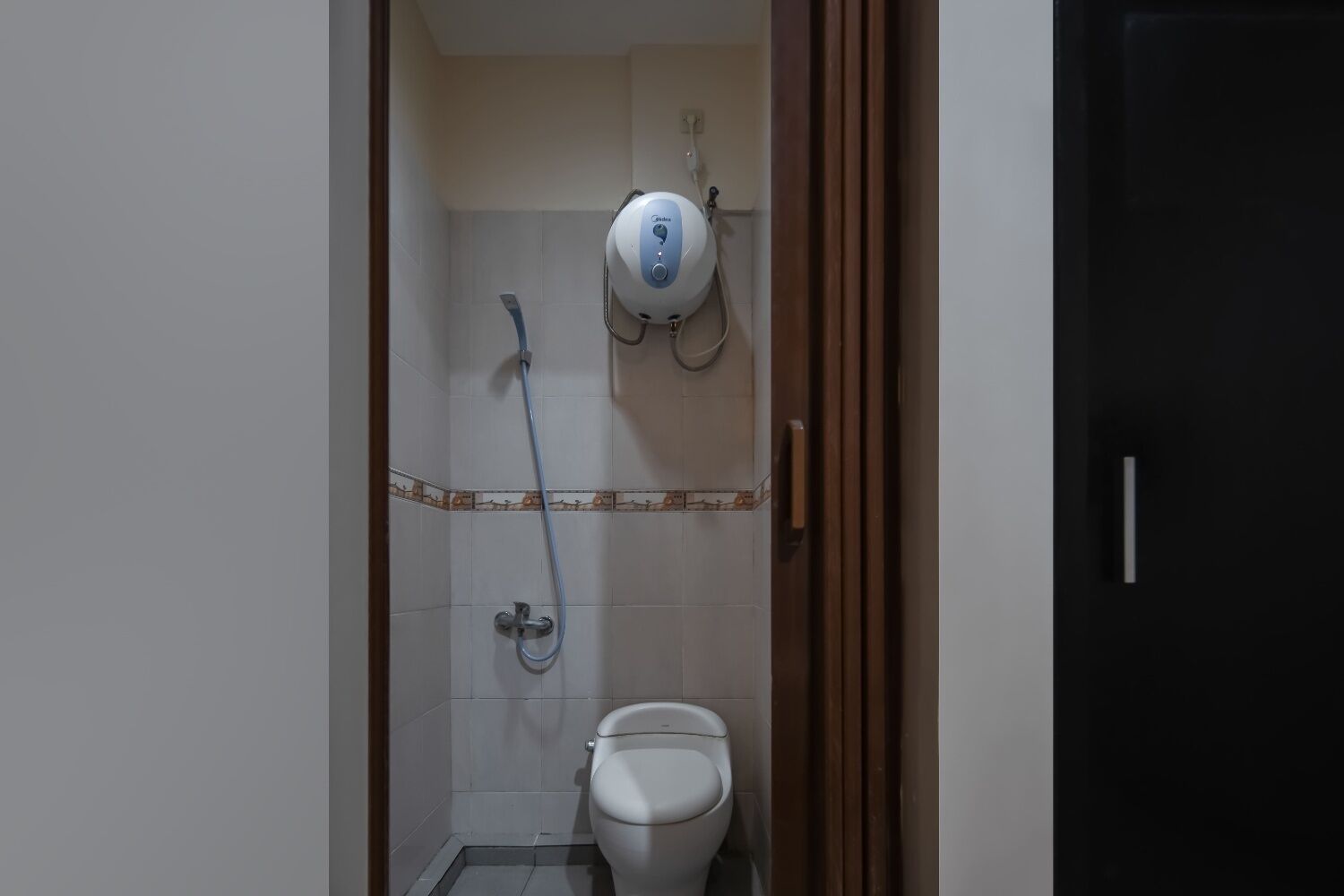 Shower, hydromassage showerhead, free toiletries, bidet