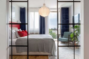 1 室のベッドルーム、アイロン / アイロン台、WiFi、ベッドシーツ