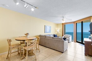 Smart TV, DVD player, books