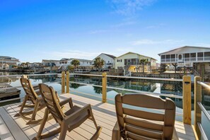 Terrace/patio - 'Anchor Management' - Cherry Grove! (North Myrtle Beach)