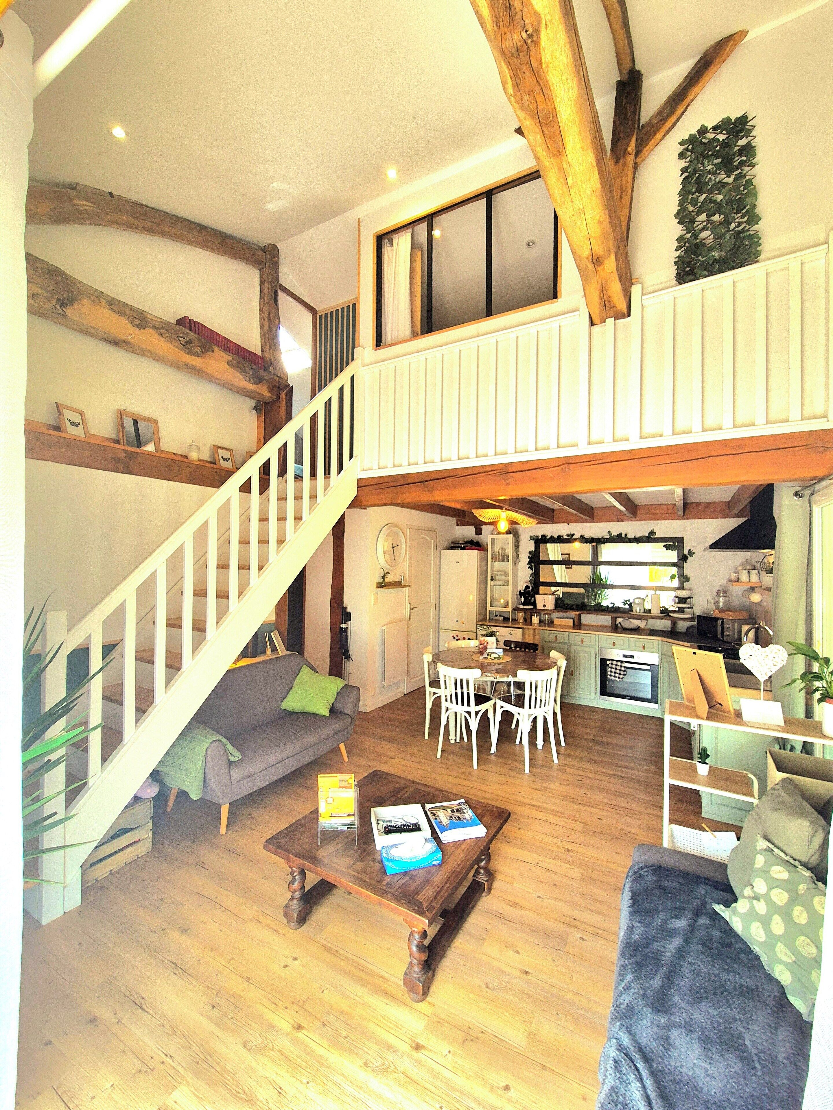 Télévision, table de tennis de table, livres