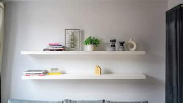 Tv, en stereo och kontor