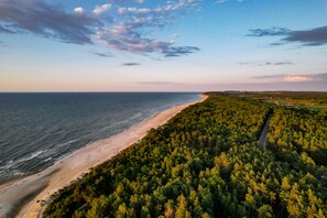 Beach nearby, white sand