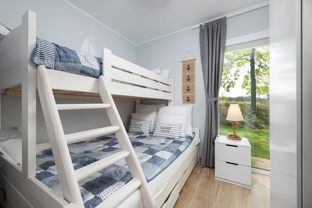 Domek 5 osobowy z 2 sypialniami | 1 habitación, decoración personalizada y muebles diferentes