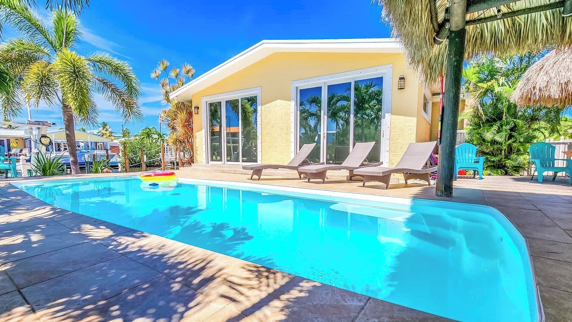 Piscine extérieure, piscine chauffée