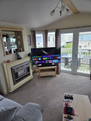 Living area - family static holiday home. (Rhyl)