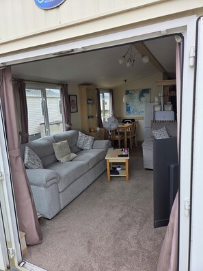Living area - family static holiday home. (Rhyl)