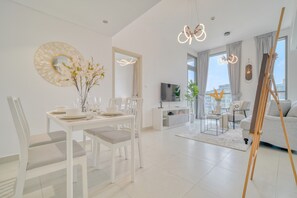 Smart TV - Serenene 1BR at Afnan 3 Midtown IMPZ by Deluxe Holiday Homes (Dubai)