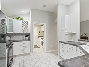 Fridge, microwave, oven, stovetop - Swim Spa! 3/2 Designer in the Village of Chatham (The Villages)