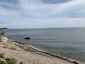 Vlak bij het strand