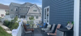 Private beach community home across the street access to Cornfield Point Beach. 