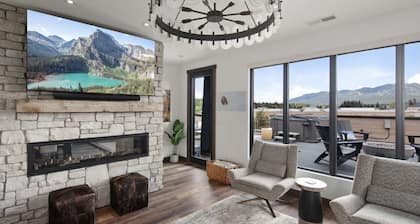 Whitefish Montana Penthouse with views of Whitefish Mountain Resort
