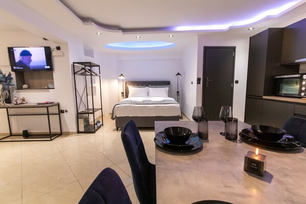 1 chambre, coffres-forts dans les chambres, fer et planche à repasser