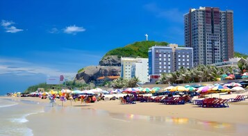 Beach nearby, white sand