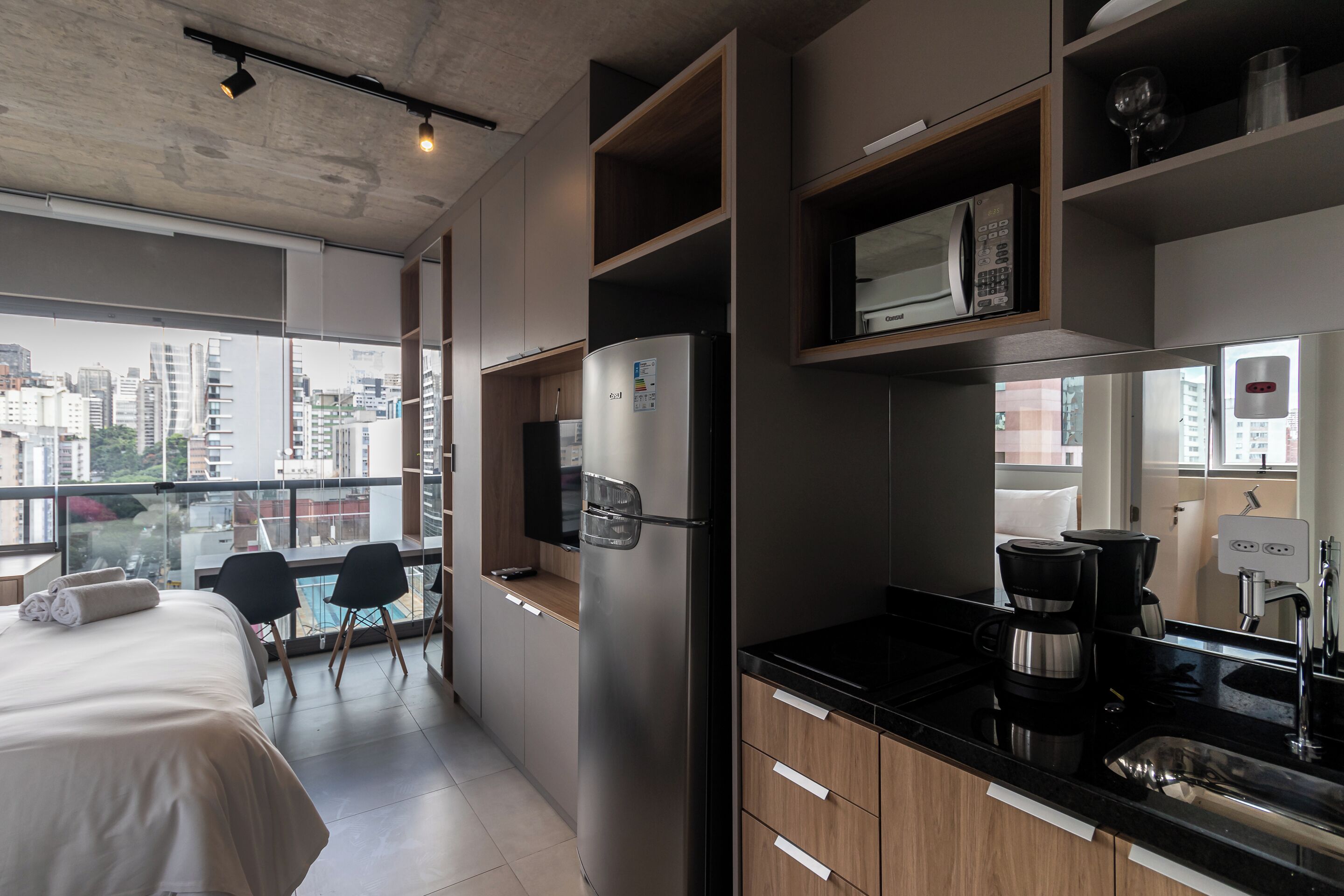 Estúdio standard, 1 quarto (470428 ) | Cozinha privada | Frigobar, cooktop, máquina de café expresso