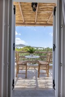 Quarto casal standard, 1 quarto, vista para a colina | Terraço/pátio