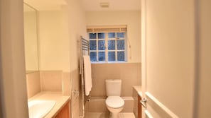 Apartment, 2 Queen Beds | Bathroom | Shower, hair dryer, towels