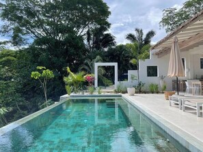 A heated pool