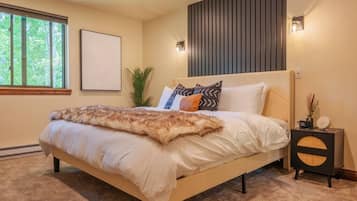 2 habitaciones, tabla de planchar con plancha, cuna de viaje y wifi