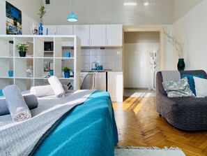 Bügeleisen/Bügelbrett, kostenloses WLAN, Bettwäsche