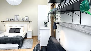 1 chambre, fer et planche Ă repasser, Wi-Fi gratuit, draps fournis