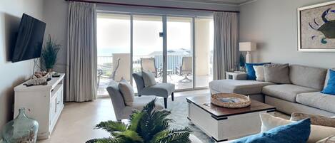 Condo, Multiple Beds, Balcony, Ocean View (#401 - No Pets Allowed) | Living area