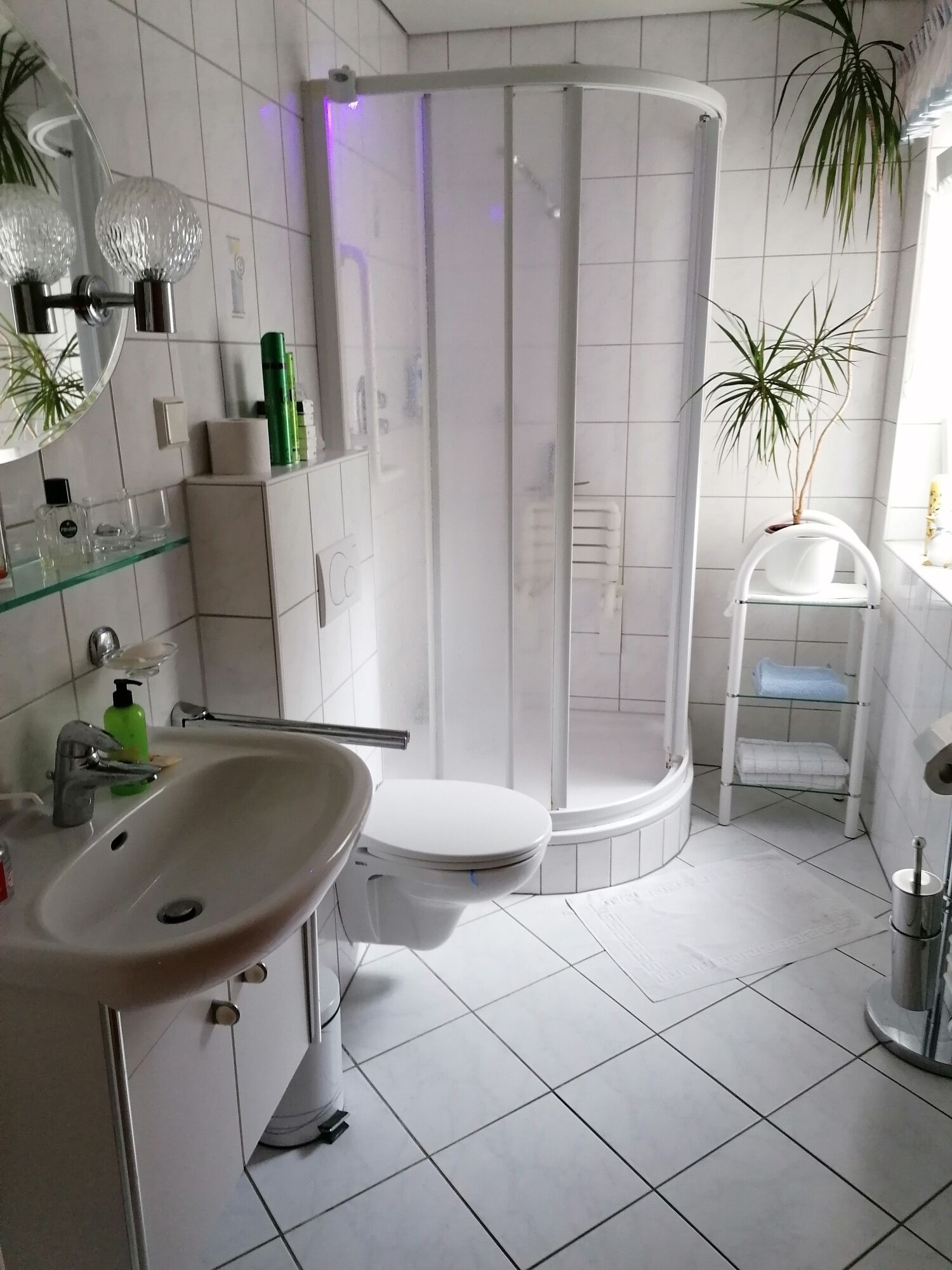 Shower, eco-friendly toiletries, hair dryer, towels
