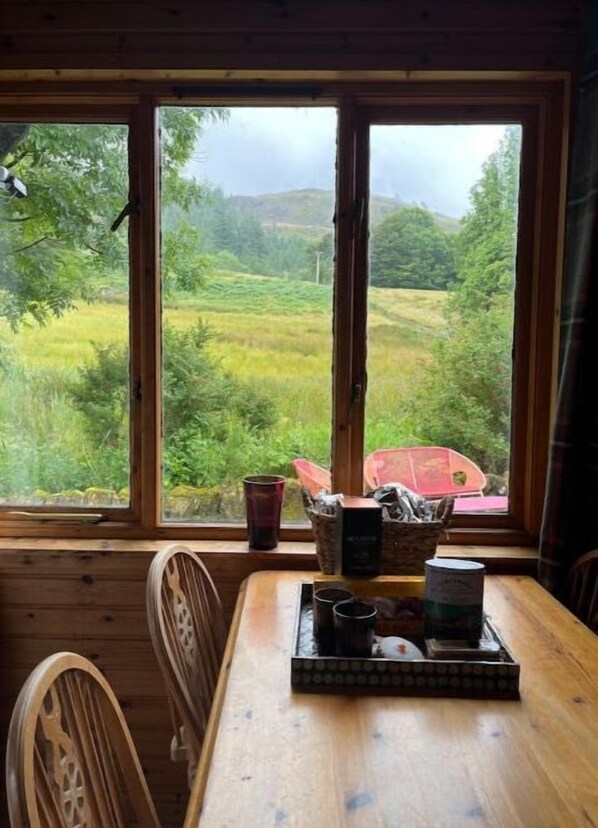Dining - Highland Cabin on the Sea “Pine”@Appin House (Argyll and Bute Council)