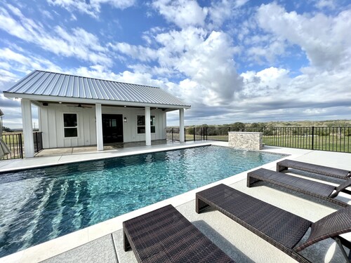 NEW Pool House, on A Ranch, 15 miles from Round Top