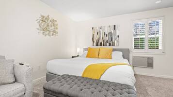 Iron/ironing board, travel crib, free WiFi, bed sheets