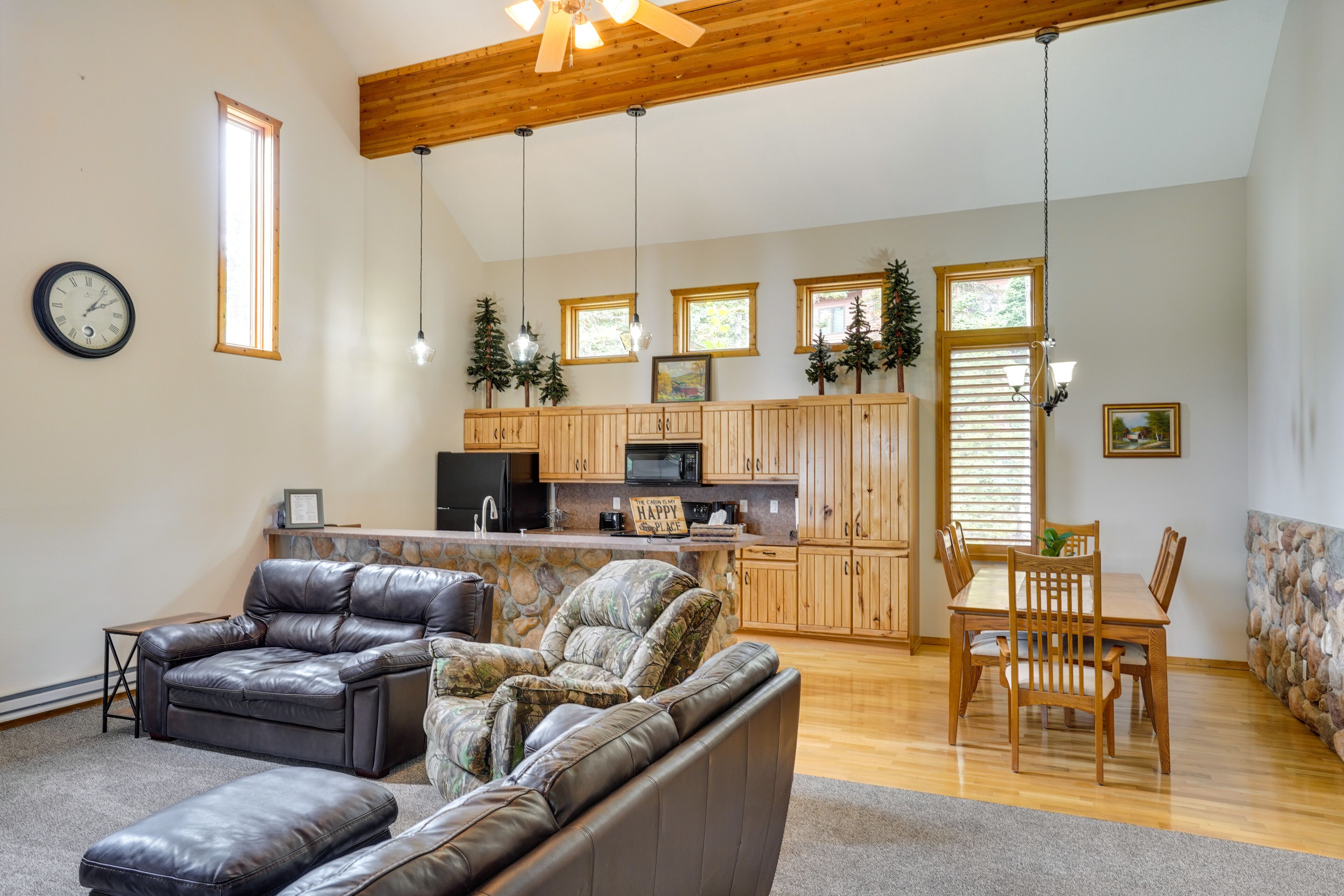 TV, fireplace, video games, DVD player