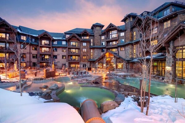 Indoor pool, a heated pool