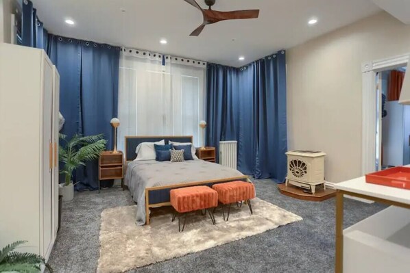 2 chambres, fer et planche Ă repasser, Wi-Fi, draps fournis