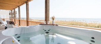Brand New Oceanfront North Topsail Beach, Private Pool, Hot Tub, and Elevator!