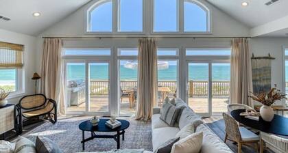 Brand New Oceanfront North Topsail Beach, Private Pool, Hot Tub, and Elevator!