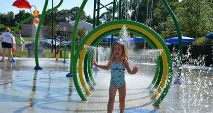 Bursting with color + game barn and private creek