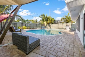 A heated pool