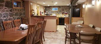 Comfortably sleeps 17 people. Huge backyard with patio, firepit, grill, and more