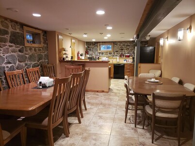 Comfortably sleeps 17 people. Huge backyard with patio, firepit, grill, and more