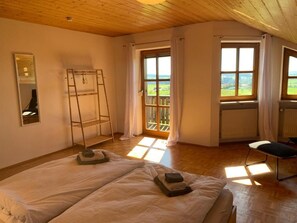 4 slaapkamers, een strijkplank/strijkijzer, gratis wifi, beddengoed