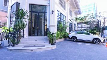 Majoituspaikan julkisivu