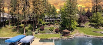 Luxe Lake Home | Hot Tub + Private Dock & Beach